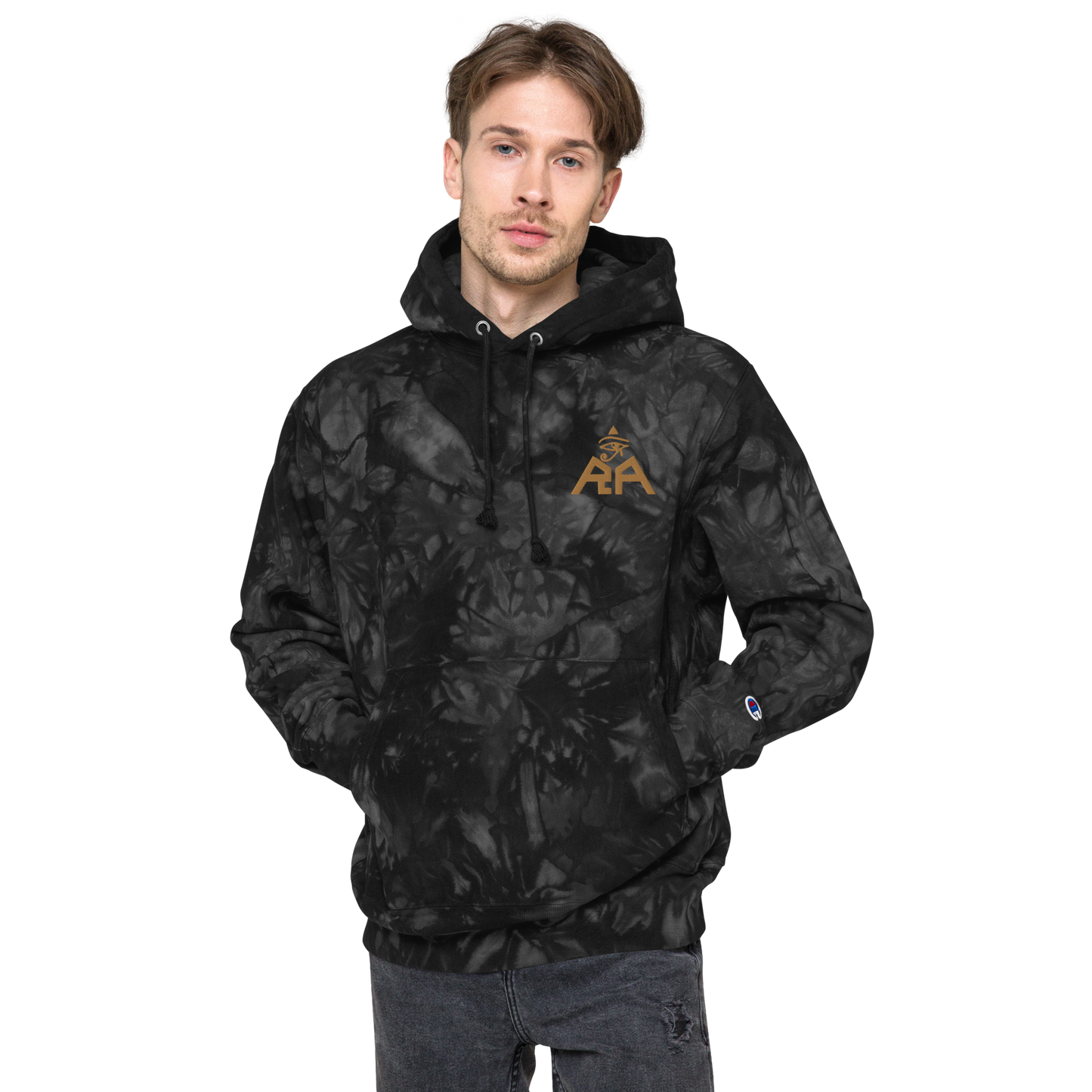 Unisex Champion x RA Brand tie-dye hoodie