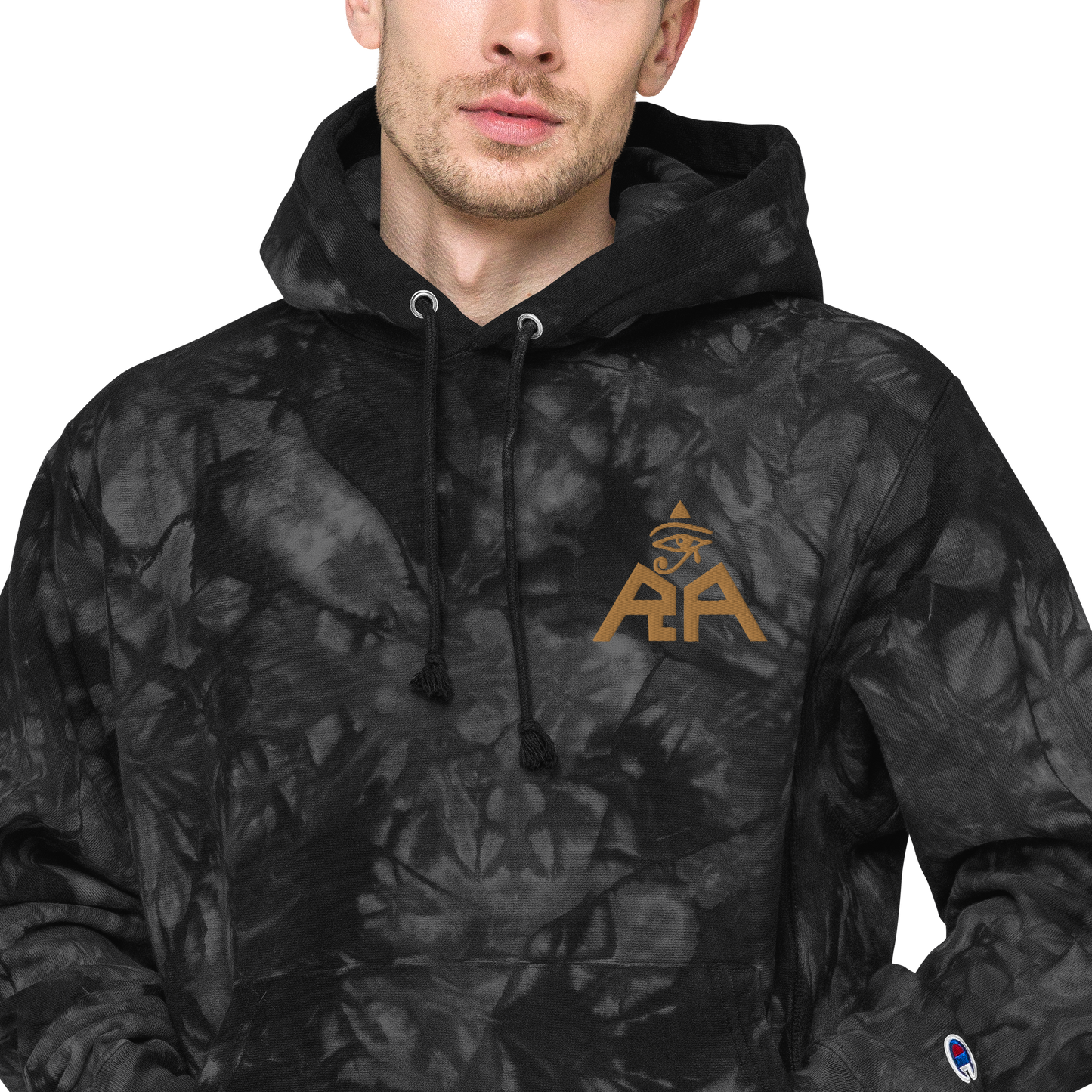 Unisex Champion x RA Brand tie-dye hoodie