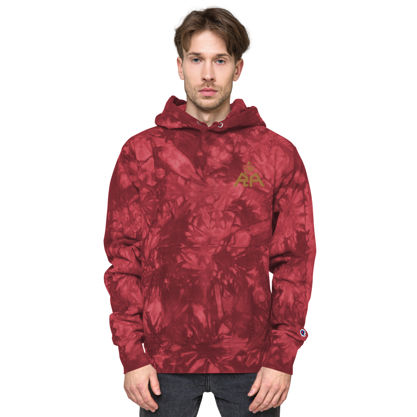 Unisex Champion x RA Brand tie-dye hoodie