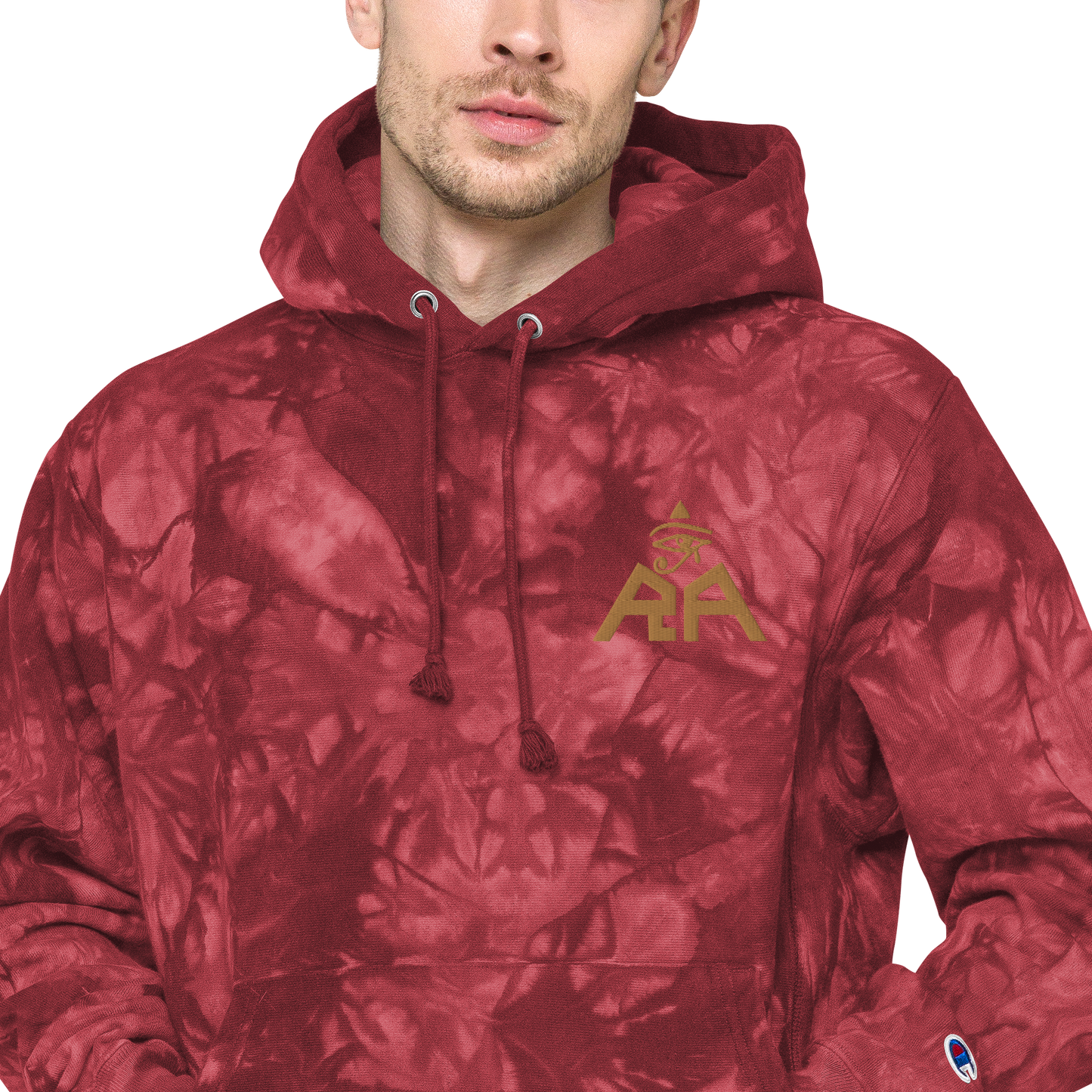 Unisex Champion x RA Brand tie-dye hoodie