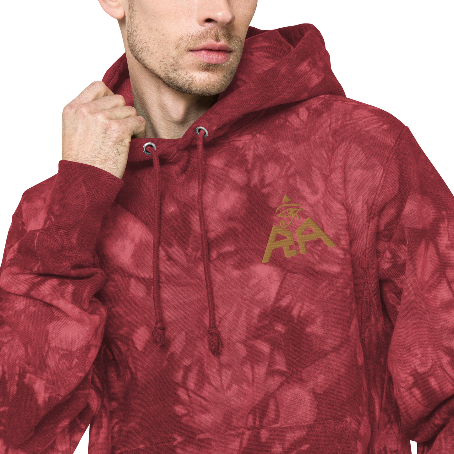 Unisex Champion x RA Brand tie-dye hoodie