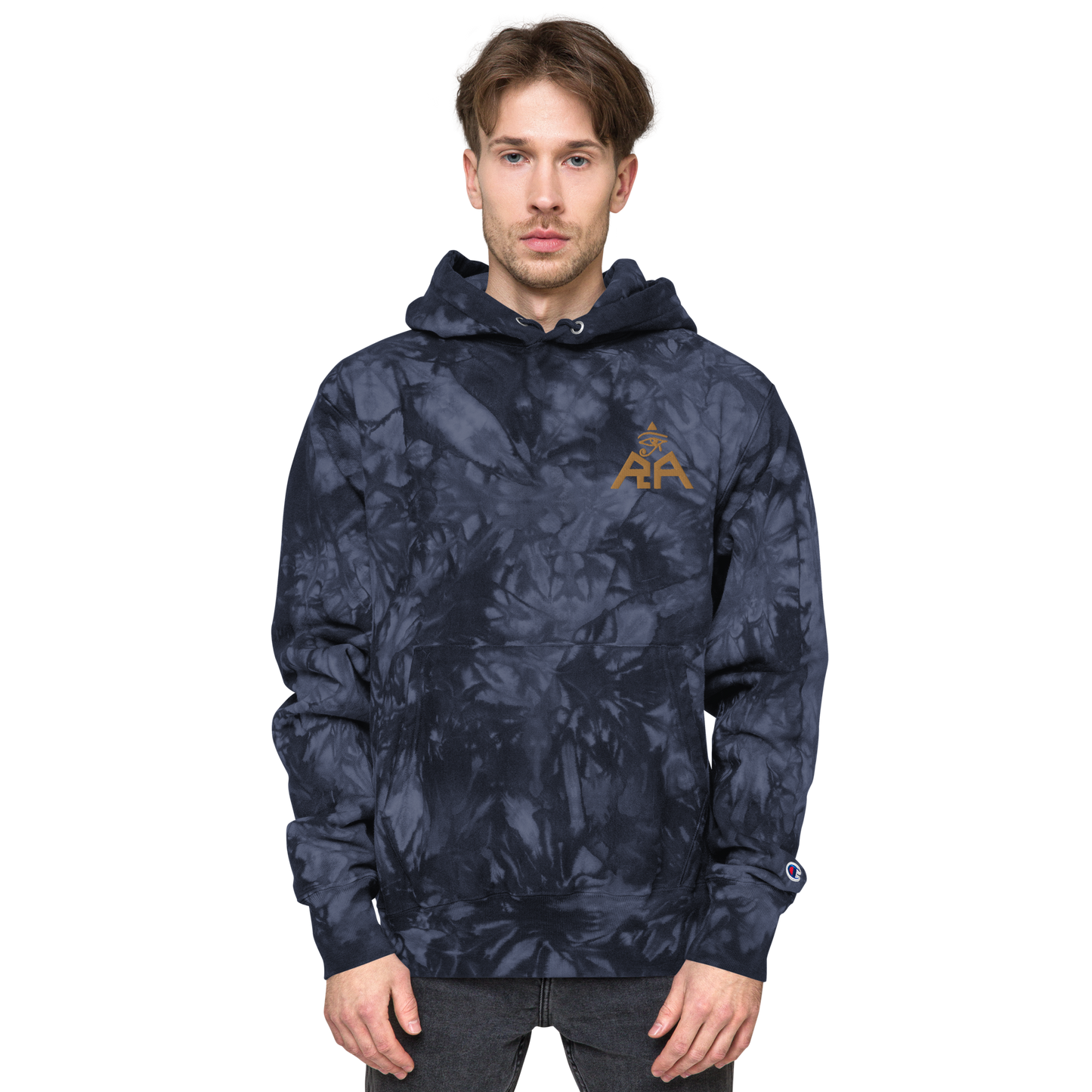 Unisex Champion x RA Brand tie-dye hoodie