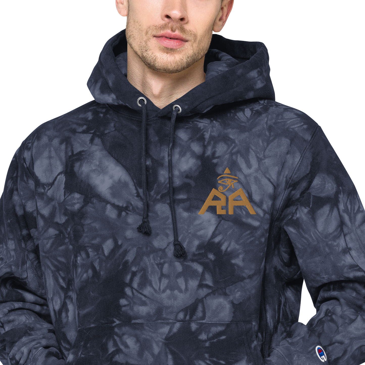 Unisex Champion x RA Brand tie-dye hoodie