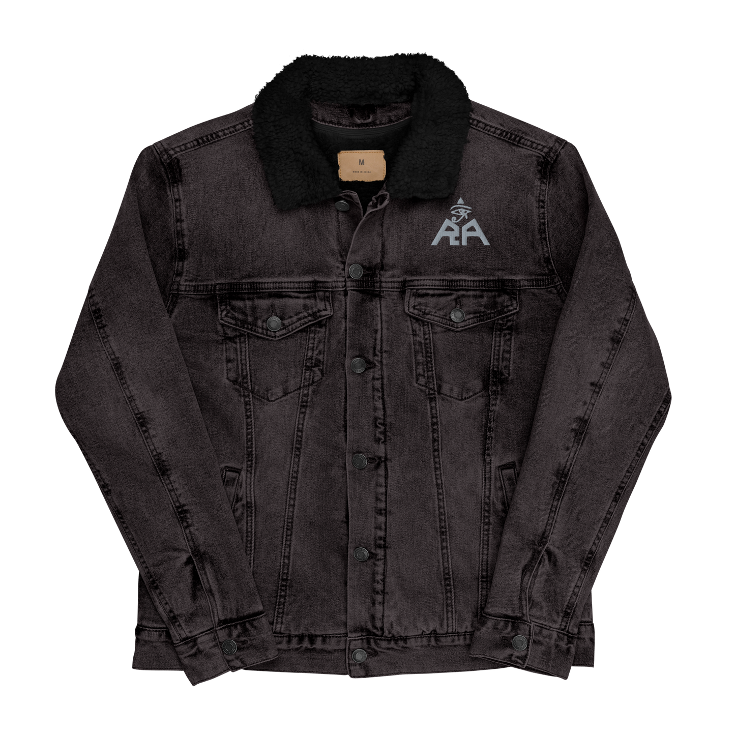 RA Brand denim sherpa jacket