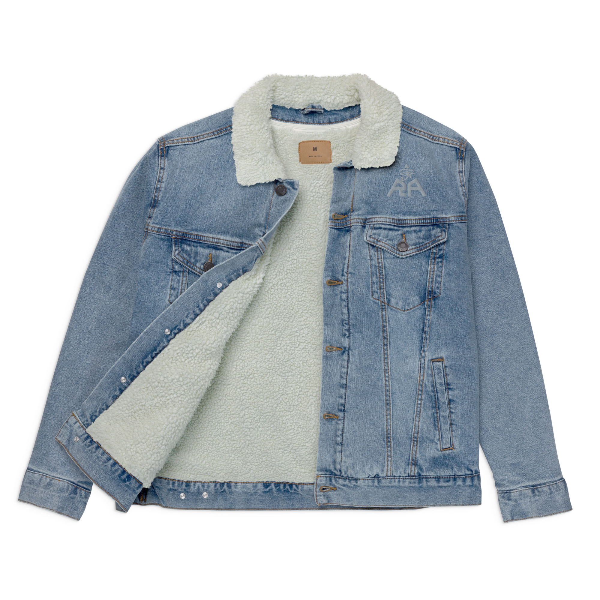 Hollister Patchwork Sherpa Lined Denim Jean Jacket Button Down Fleece size  XS - $47 - From Lina